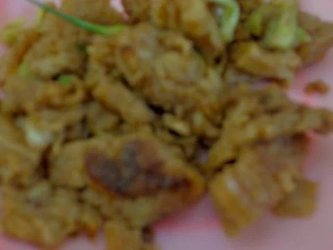Blurry background of fried capcay Foto stock