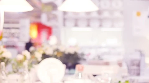 Blurry background of mall hall Stock Footage 90086082