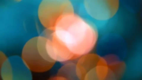 Blurry background with multicolored flashing lights garlands Stock Footage 148283666