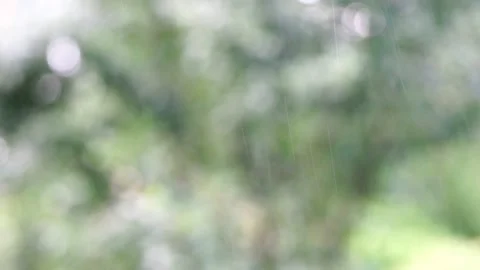 Blurry background with raindrops Video stock 134680214