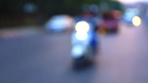 Blurry background on the road from chiangmai Stock Footage 94018154