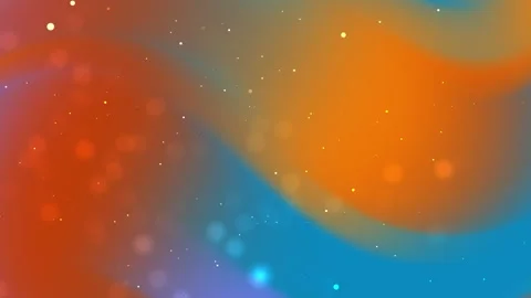 Blurry blue and orange gradient with white dots. Suitable for backgrounds Stock Footage 302813889