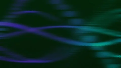 Blurry blue strings rolling green screen Stock-Footage 259859340