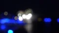 Blurry bokeh of maritime event and blue night illumination 4k or 4k+ Resolution