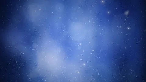 Blurry bokeh sky with snowfall background Stock Footage 99699933