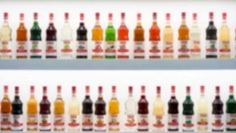 Blurry bottles Stock Photos