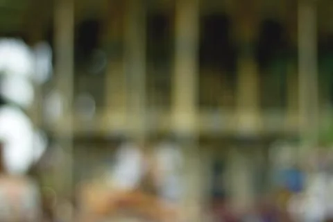 Blurry carousel. Festive background. Stock Photos