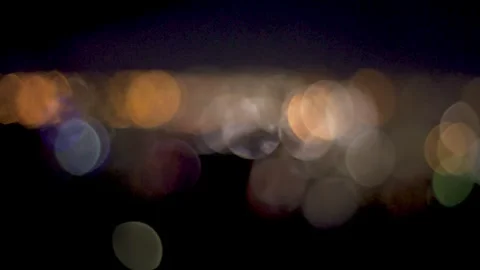 Blurry city lights Stock Footage 133885647