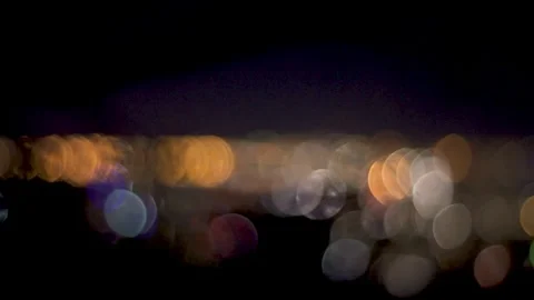 Blurry city lights Stock Footage 133885661