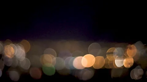 Blurry city lights Stock Footage 133885698