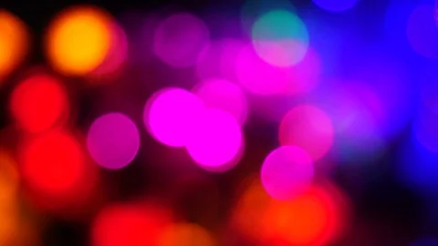 Blurry City Lights Loop Stock Footage 90461964