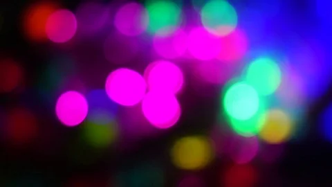 Blurry City Lights Loop Stock Footage 90462183