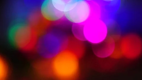 Blurry City Lights Loop Stock Footage 90462398