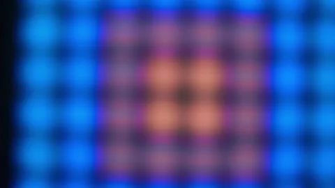 Blurry colored shimmer blinking background squared dynamically. Light and music. Video stock 161113708