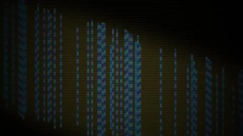 Blurry colorful computer code on screen. Stock Footage 334865866