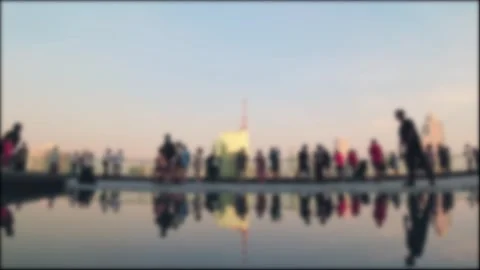 Blurry copy space banner background Famous shopping mall Iconsiam Chao Phra.. Stock-Footage 277842689