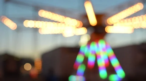 Blurry County Fair Ride - Background 스톡 동영상 66312547