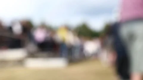 A blurry of a crowd of people, suitable for use in a context where the face.. Stock Footage 342431773