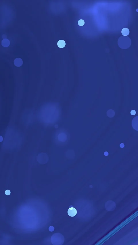 Blurry deep blue background with lighter blue bokeh circles. Suitable for abstra Stock Footage 329141517