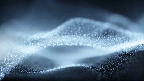 Blurry dots waves animation background Видео 124863824