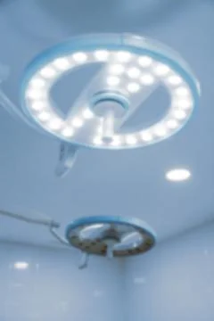 Blurry empty interior operating room and modern equipment in hospital.Medical Stock Photos