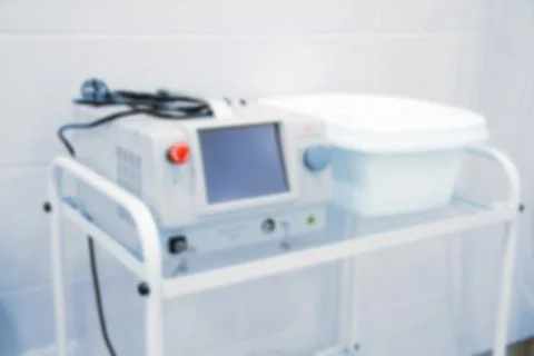 Blurry empty interior operating room and modern equipment in hospital.Medical Stock Photos