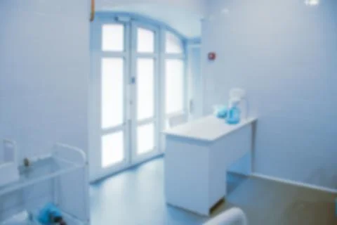 Blurry empty interior operating room and modern equipment in hospital.Medical Stock Photos