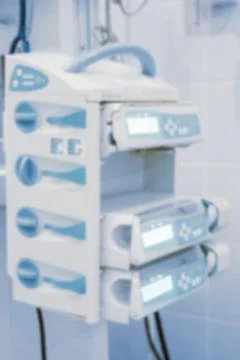 Blurry empty interior operating room and modern equipment in hospital.Medical Stock Photos