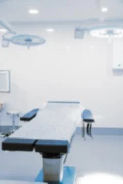 Blurry empty interior operating room and modern equipment in hospital.Medical Stock Photos