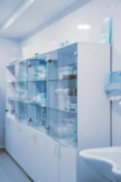 Blurry empty interior operating room and modern equipment in hospital.Medical Stock Photos