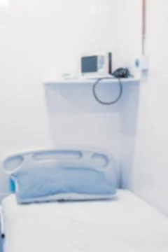 Blurry empty interior operating room and modern equipment in hospital.Medical Stock Photos