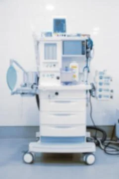 Blurry empty interior operating room and modern equipment in hospital.Medical Stock Photos