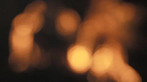 Blurry fire burning Stock Footage 34912688