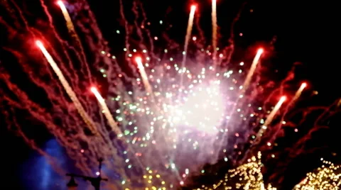 Blurry firework Vídeo Stock 44754471