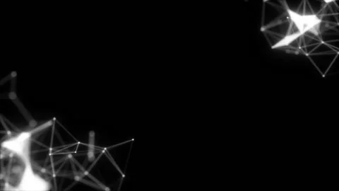 Blurry flickering patterns in the corners of the screen. Animated digital Stock Footage 100109852