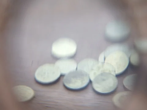 Blurry focus on eye glasses Stock Footage 101552600