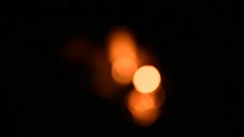 The blurry glow of the campfire at night, Background Video Stock Footage 329106416