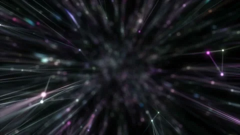 Blurry glow of a star cluster on a dark background. Stock Footage 124889064