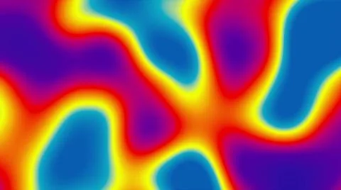 Blurry gradient spots abstract background. Elongated geometric 3d render d... 스톡 사진