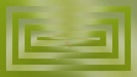 Blurry Green Concentric Rectangle Shapes Animation. Stock Footage 329927653