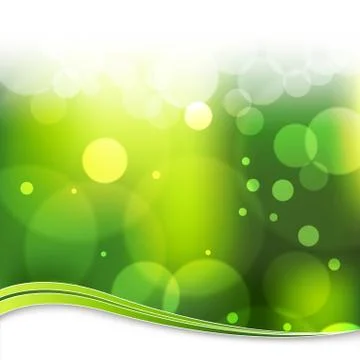 Blurry green light background Stock Illustration