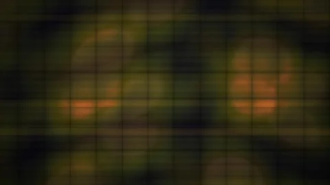 Blurry grid pattern with orange lights. Stock Footage 340001839