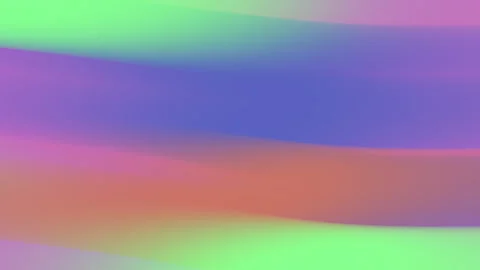 Blurry horizontal stripes gradient green blue orange pink soft background. Stock Footage 336527417