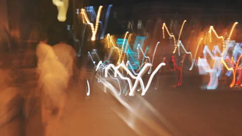 A blurry hyperlapse through the streets of the city. 스톡 동영상 195991335