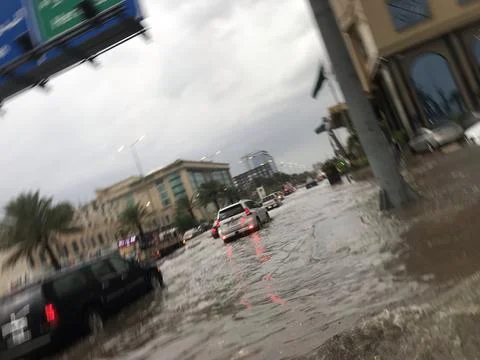 The blurry image in the rain Stock Photos