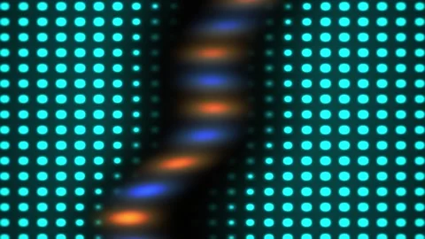 Blurry LED screen with colorful dots and lights. Stock Footage 337500569