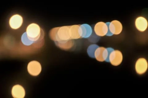Blurry light at night as background Stock-Fotos