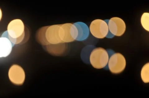 Blurry light at night as background Stock Photos