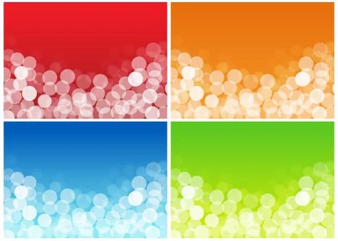 Blurry light set Stock Illustration