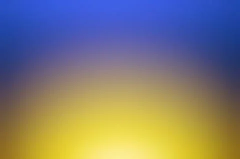 Blurry light from the setting sun and blue sky in the colors of the Ukrainian Stock Illustration